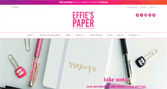 Desktop Screenshot of effiespaper.com