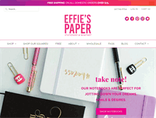 Tablet Screenshot of effiespaper.com